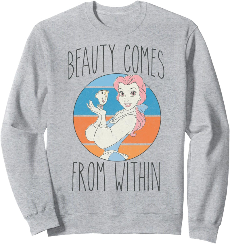 Disney Beauty & The Beast Belle Beauty Comes From Within Sweatshirt