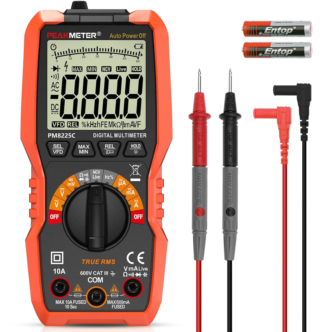 Digital Multimeter, 6000 Counts Auto Range, genaues Messen von AC/DC-Spannung, Amperemeter, Widersta
