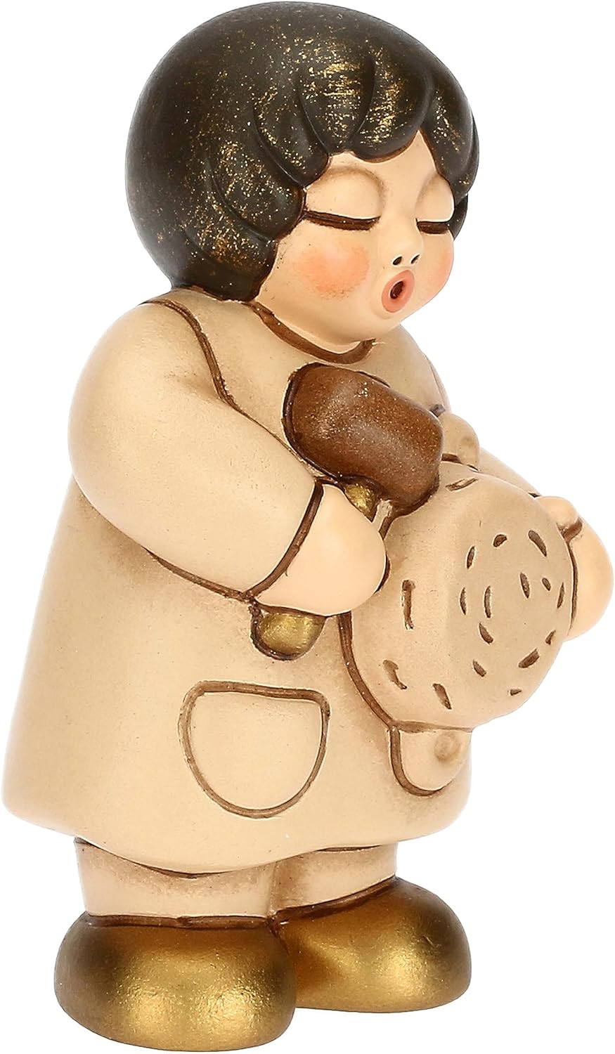 THUN - Hand dekorierten Keramiktöpfen, Farbe Champagner, Linie Klassische Krippe, Weihnachtsdekorati