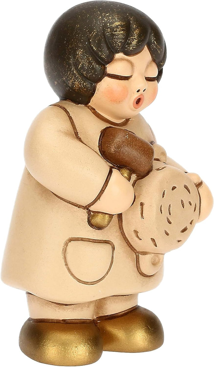 THUN - Hand dekorierten Keramiktöpfen, Farbe Champagner, Linie Klassische Krippe, Weihnachtsdekorati