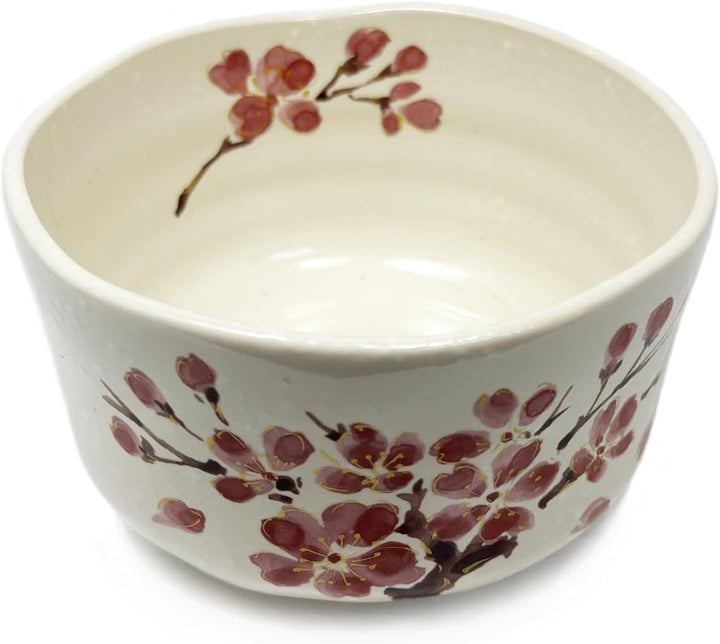 aquanaut Mino Ware Matcha Schale Chawan Kinsai Sakurae Ø 11 cm 390 ml Made in Japan