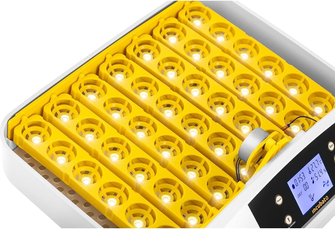 incubato IN-32DDI Brutapparat für 42 Eier Inkubator integrierte Schierlampe vollautomatisch LCD Anze