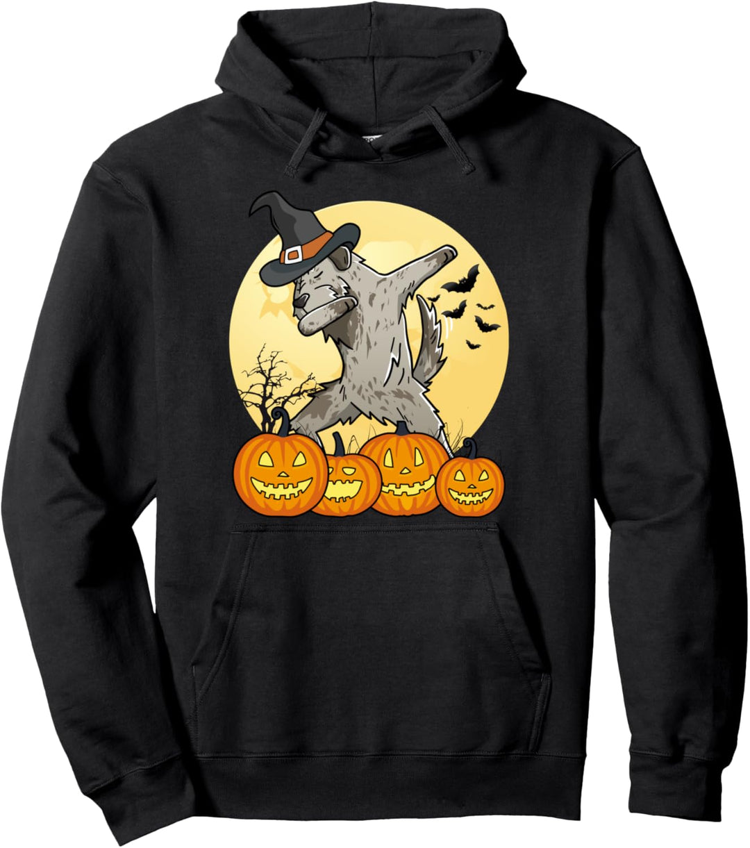 Dabbing Irischer Wolfshund Dab Dance Halloween Hund Pullover Hoodie
