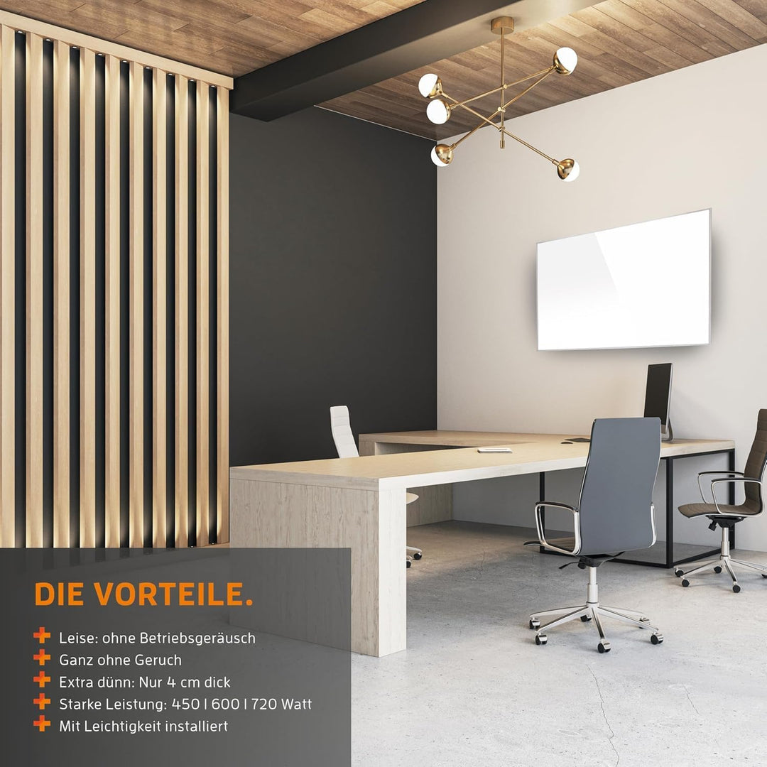 KAISER Infrarotheizung Wandheizung Deckenmontage mit Thermostat Heizpaneel mit Fernbedienung Elektro
