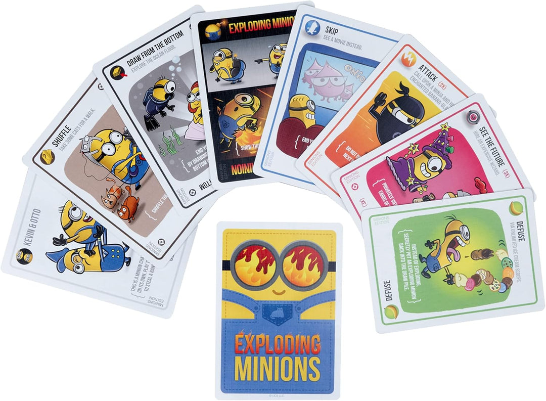 Exploding Kittens - 2-5 Players - Ages 7+ - 15 Minutes to Play - Minions Themed High Stakes Card Gam