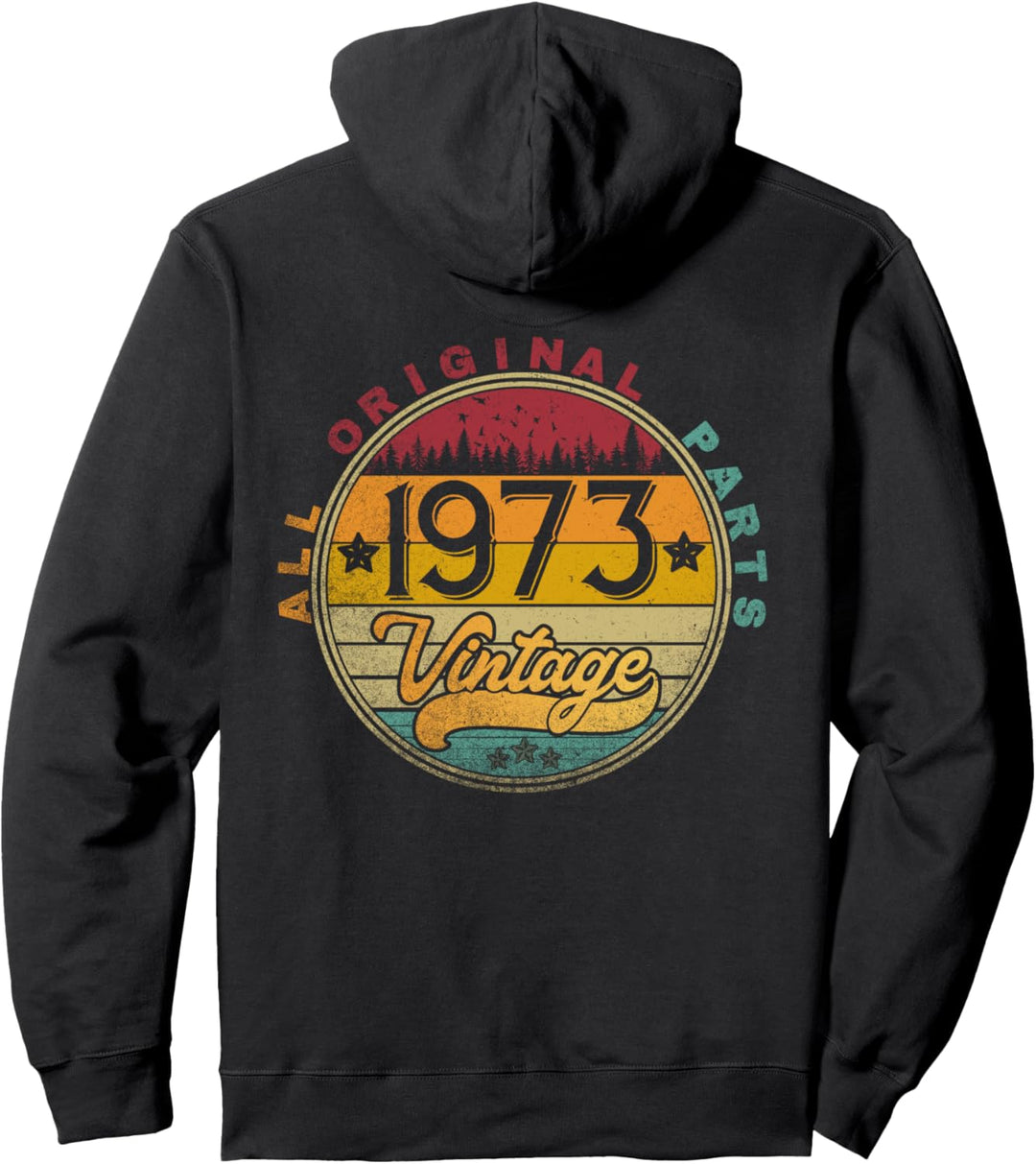 1973 49th Birthday Gift 49 Years Old Vintage Retro Original Pullover Hoodie