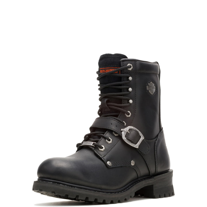 HARLEY-DAVIDSON FOOTWEAR Damen Verblasster Ruhm Motorradstiefel 43 EU Schwarz, 43 EU Schwarz