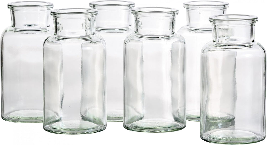 MamboCat 6er Set Gewürzgläser | Füllmenge 300 ml | Wiederverwendbare Glasdose + Korkverschluss | hoc