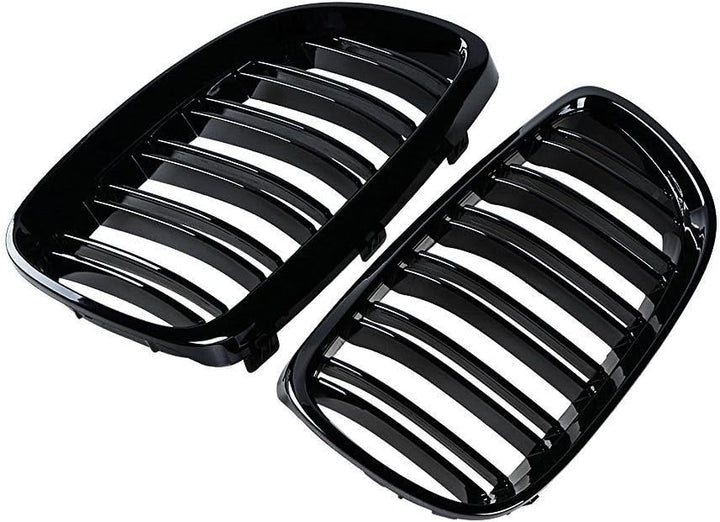 Ricoy Kühlergrill für Frontstossstange, Nierenflossen, in glänzendem Schwarz