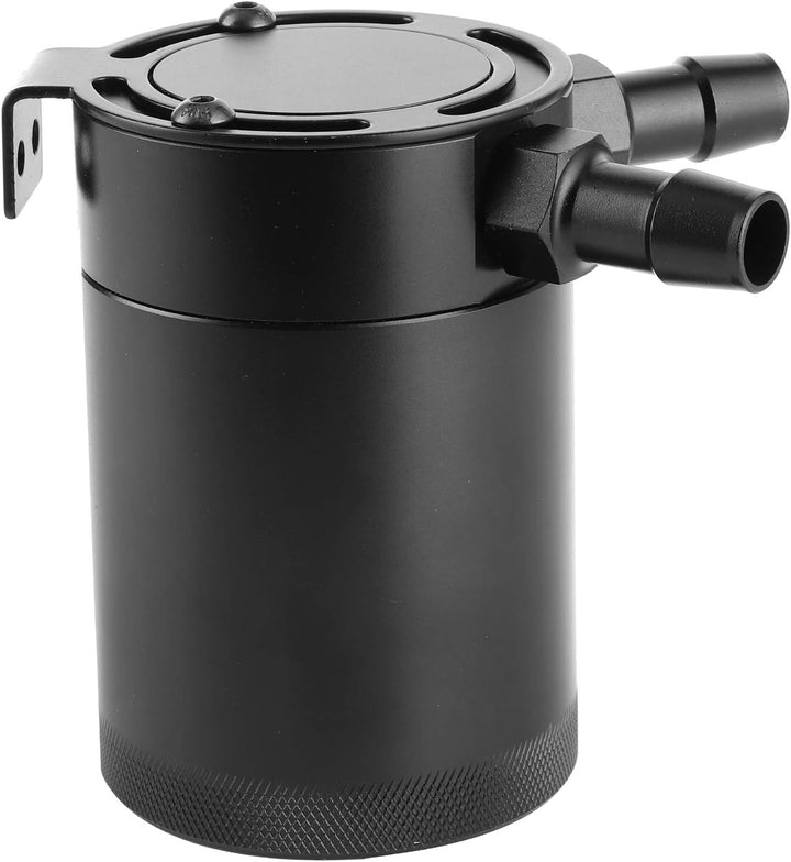 Oil Catch Tank,Ölfangbehälter,2-Port-Ölfangdose 500 Ml Prallbehälterbehälter Aus Aluminiumlegierung,