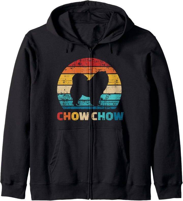 Chow Chow vintage retro Kapuzenjacke