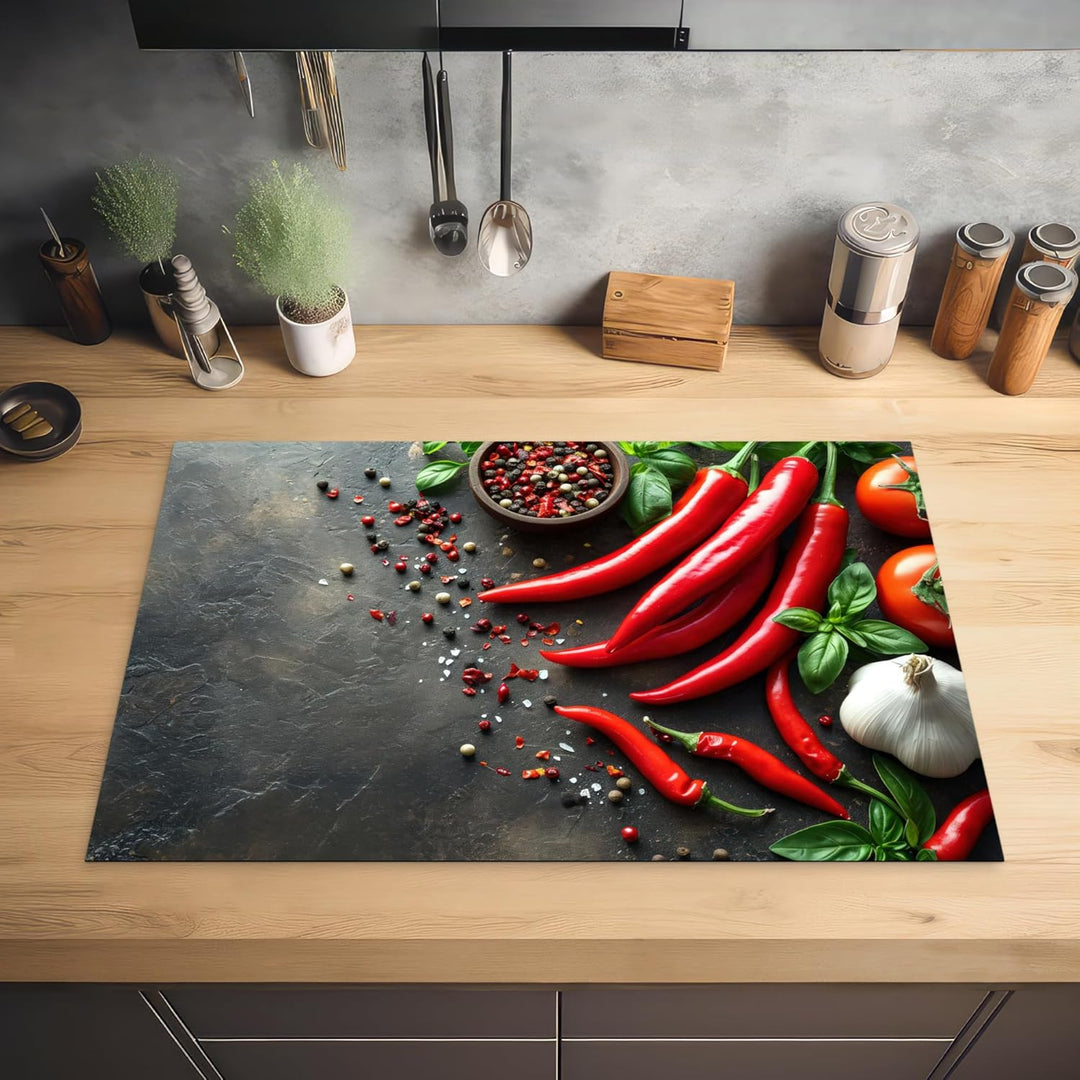 Herdabdeckplatte Einteilig Küche Herdabdeckung Induktionsfeld Ceranfeld Herdabdeckplatten Vinyl Matt
