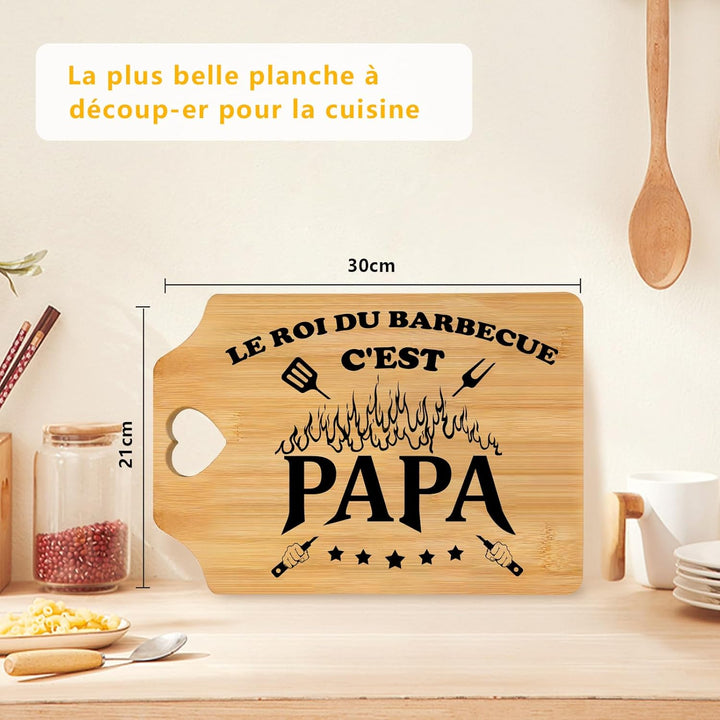 Geschenke für Papa, Bambus Schneidebrett Papa Geschenk zum Weihnachten Geburtstag Vatertag, Vatertag