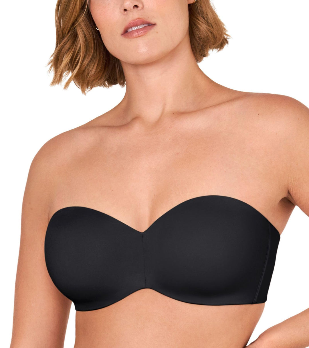 DELIMIRA Damen Minimizer Trägerloser BH mit Bügel Grosse Grössen Dirndl Bandeau BH ohne Polster 85A