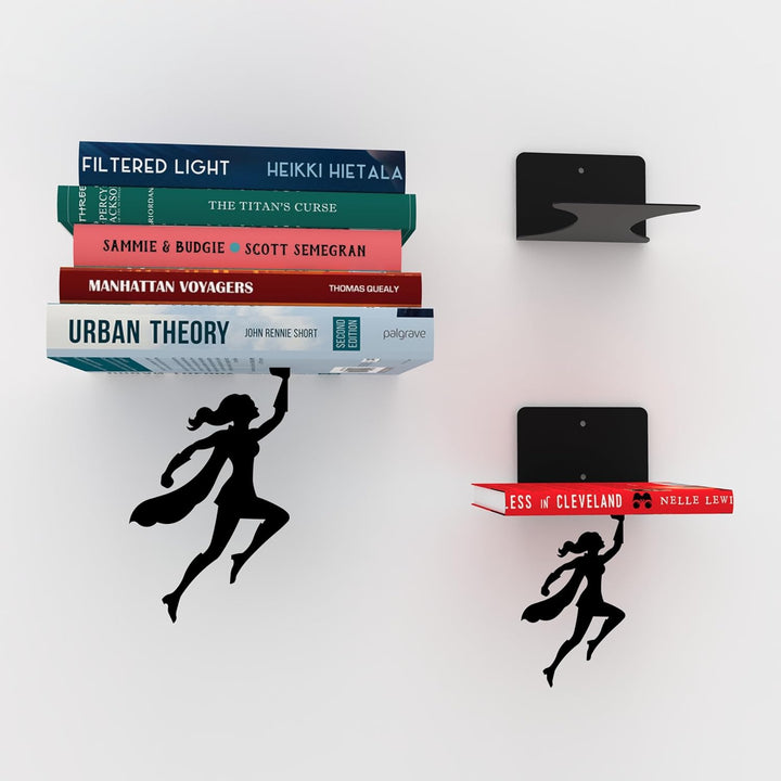 Artori Design Deko Schweberegal Aesthetic Buchstütze Wandregal - Wand Dekoration Buchständer Regal a