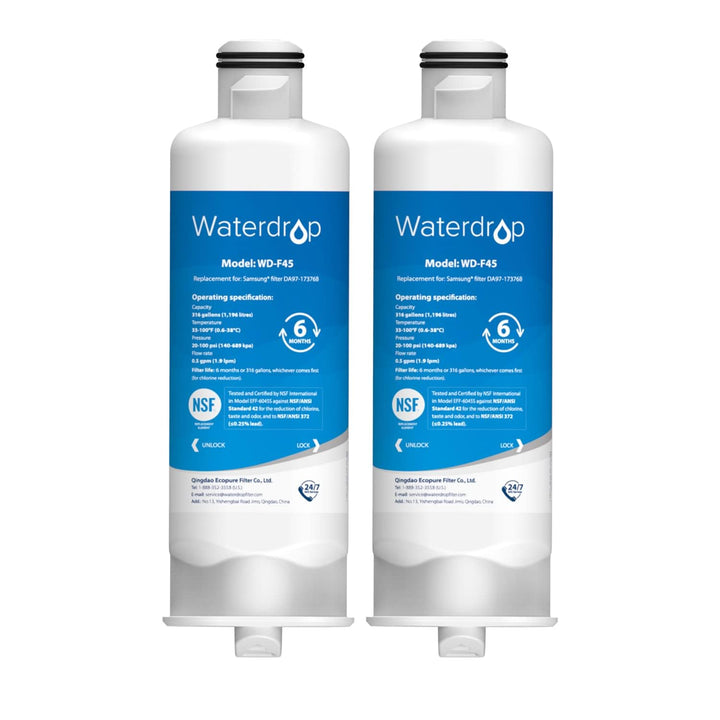 Waterdrop DA97-17376B NSF Zertifiziert Kühlschrank Wasserfilter, Ersatz für Samsung® HAF-QIN/EXP, DA