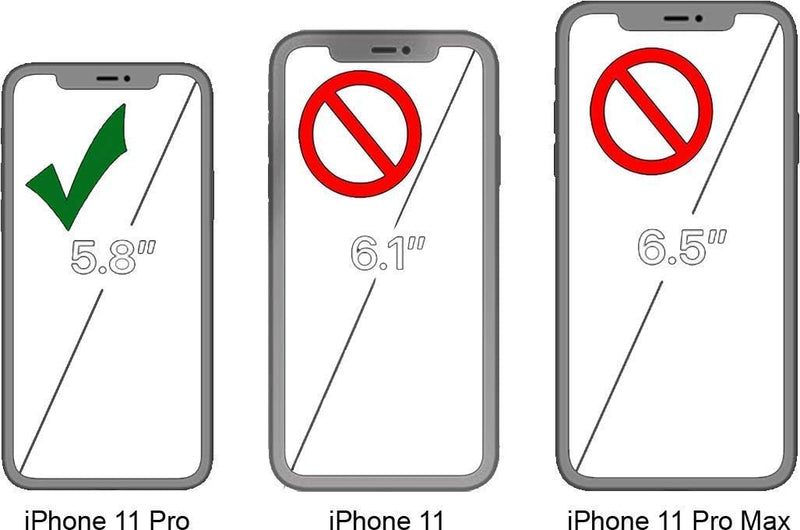 STILGUT Book Case kompatibel mit iPhone 11 Pro Hülle aus Leder zum Klappen, Klapphülle, Handyhülle,