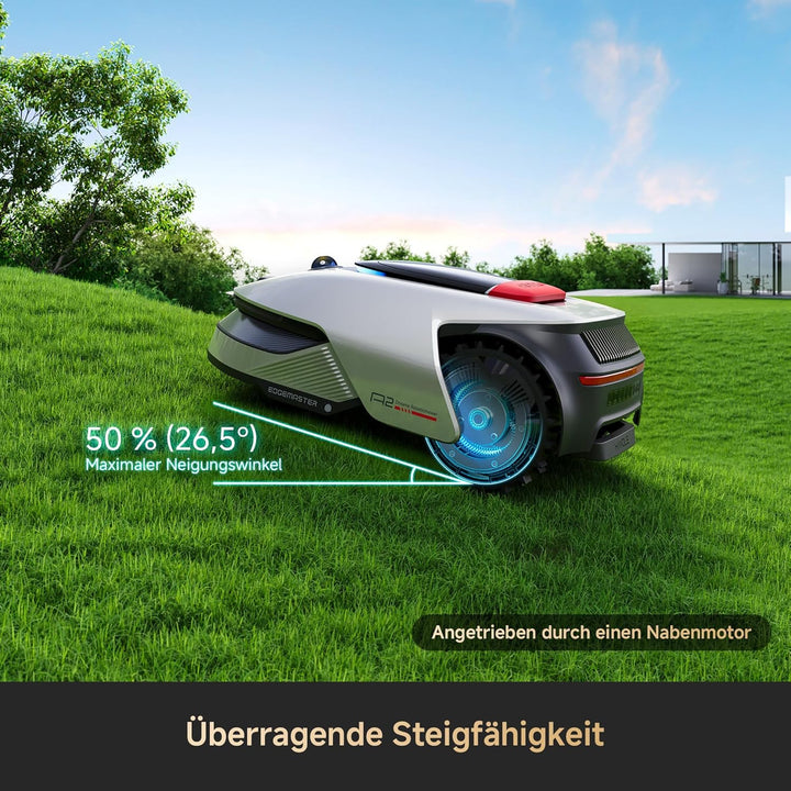 DREAME Mähroboter A2 ohne Begrenzungskabel, 360° 3D LiDAR + AI Vision, Auto-Begrenzungseinrichtung,3
