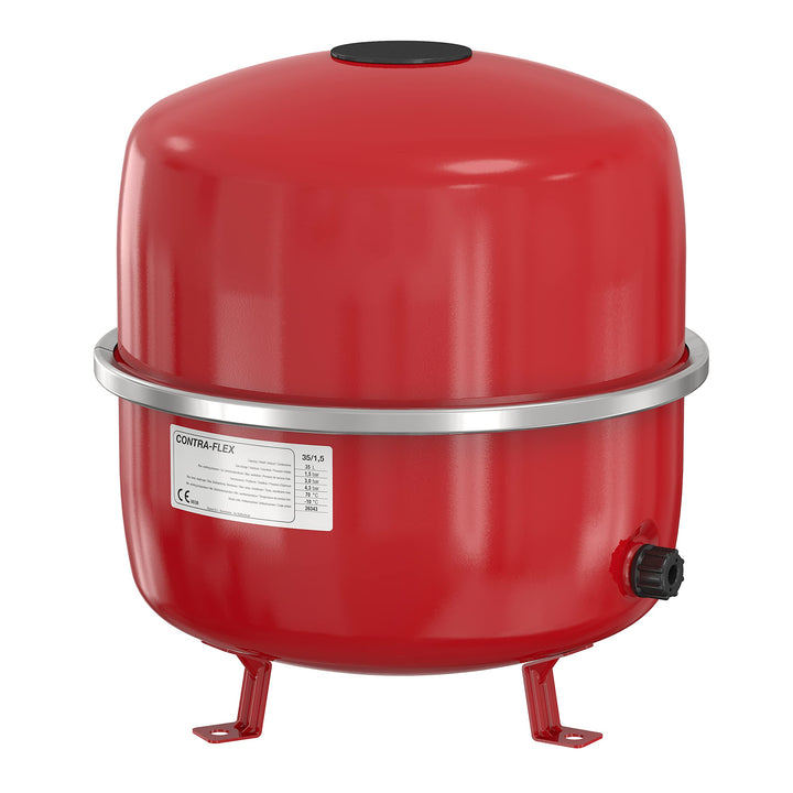 Flamco Contraflex Ausdehnungsgefäss - 35 Litres / 1.5 [3bar] - Rot - Für geschlossene Kreislauf- und