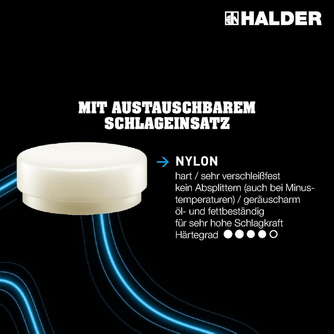 Schlegel, mit schwingungsdämpfendem, ergonomisch geformtem und lackiertem Hickorystiel | D=80 mm/Gew