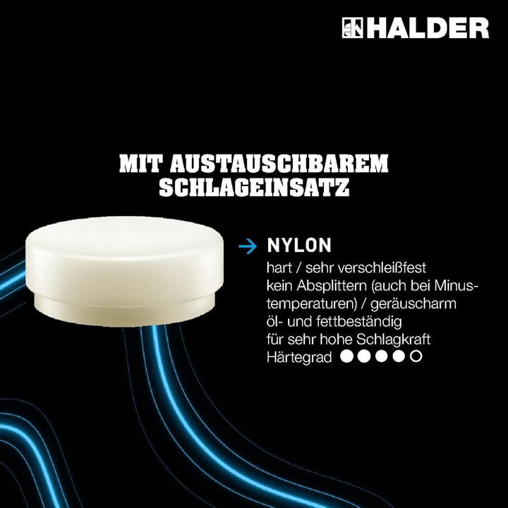 Schlegel, mit schwingungsdämpfendem, ergonomisch geformtem und lackiertem Hickorystiel | D=80 mm/Gew