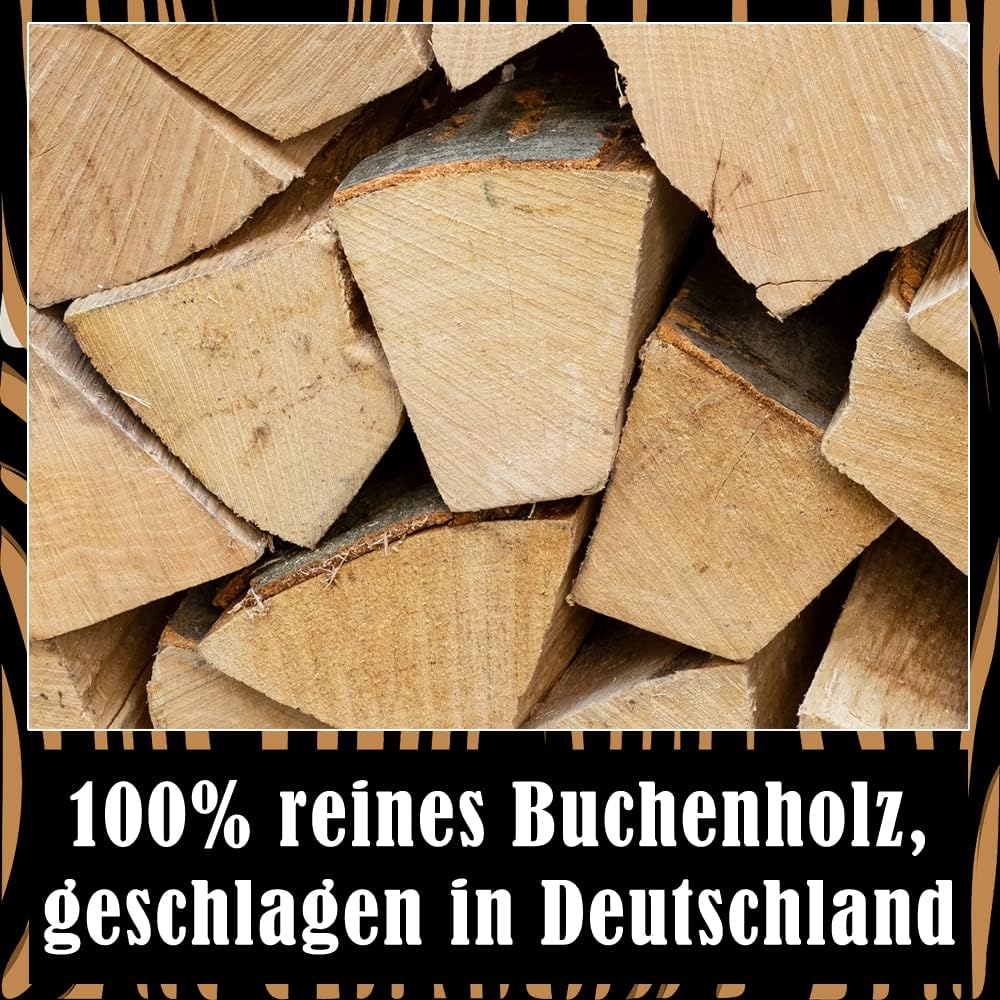 Buche Brennholz Kaminholz 25 kg für Ofen und Kamin Kaminofen Feuerschale Grill Feuerholz Holz Buchen