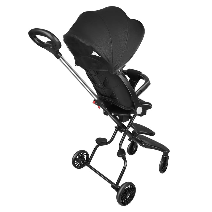 Supfine Kinderwagen, Ultraleicht Reisebuggy mit Verstellbarem Sitz, Regenverdeck Zusammenklappbar 3-