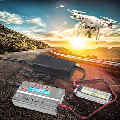 Haisito Balance Ladegerät 80W 6A Lipo Ladegerät für LiPo/Li-Ion/Life Akku (1-6S), NiMH/NiCd (1-15S),
