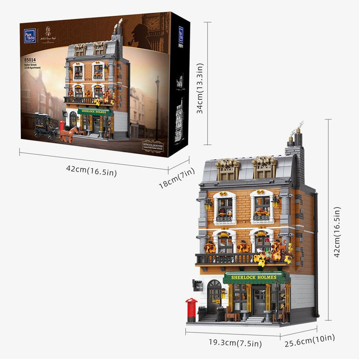 Sherlock Holmes Bauset Baker Street 221B Apartment 42 cm