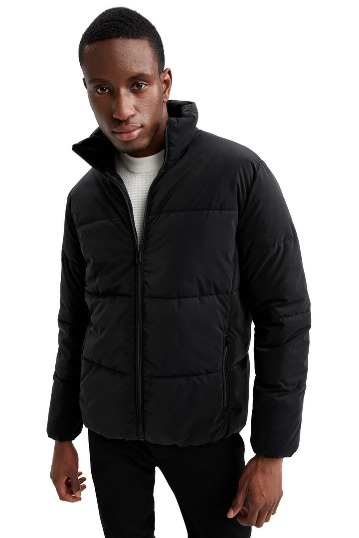 DeFacto Herren Jacket XXL Schwarz, XXL Schwarz
