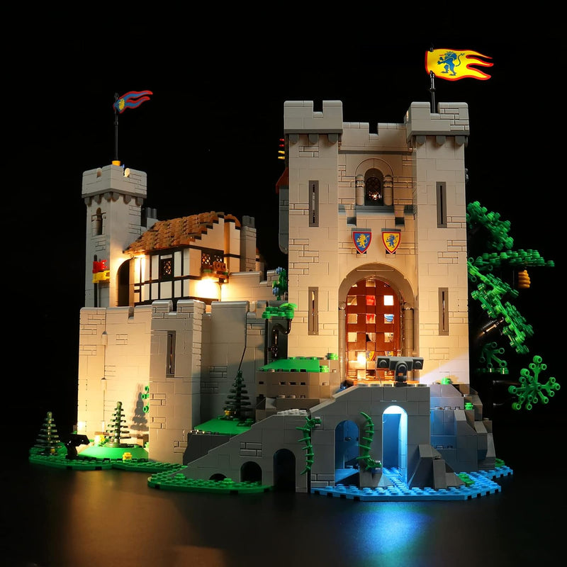 Led Licht Set für Lego Burg der Löwenritter, Led Beleuchtungs Set für Lego 10305 Lion Knights’ Castl