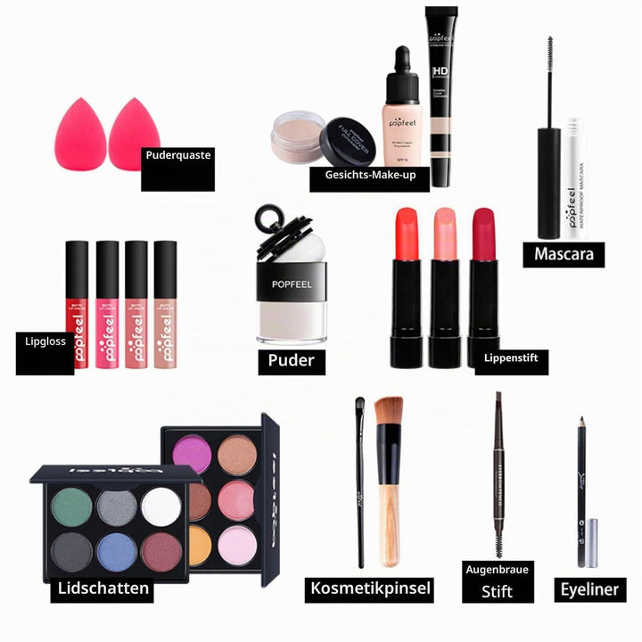 FantasyDay Multifunktions Exquisite Make-up Geschenkset Kosmetik Schmink Kit für Gesicht, Augen und