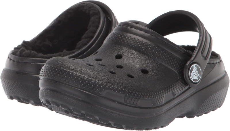 Crocs Unisex Kinder Classic Lined Clog K, Schwarz