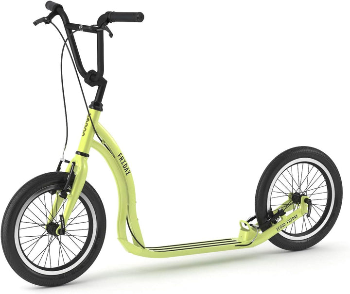 Yedoo Friday Tretroller - bis 150 kg, mit Luftreifen 16/16 - Kickscooter für Erwachsene mit verstell