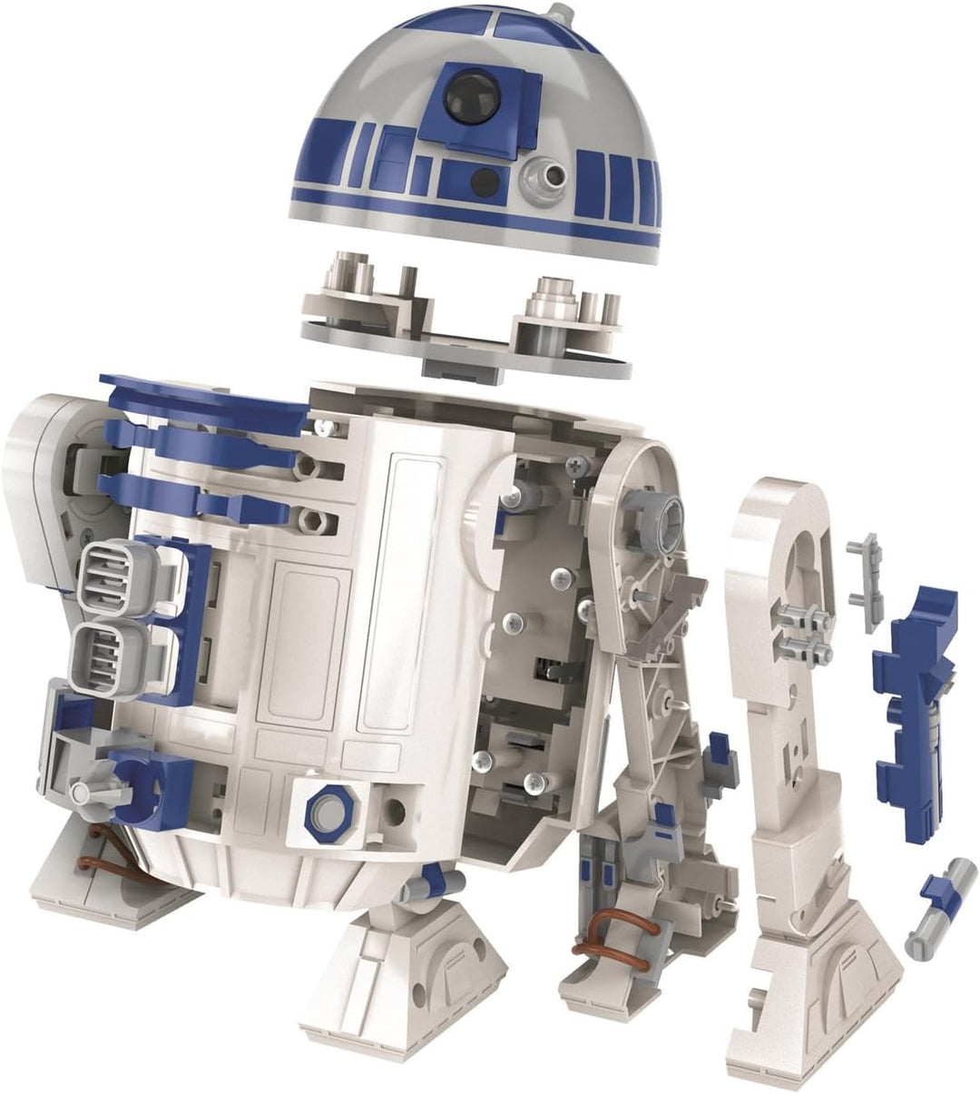 Clementoni R2-D2 Roboter – Star Wars inspirierter baubarer Roboter mit LED-Lichtern, Geräuschen und