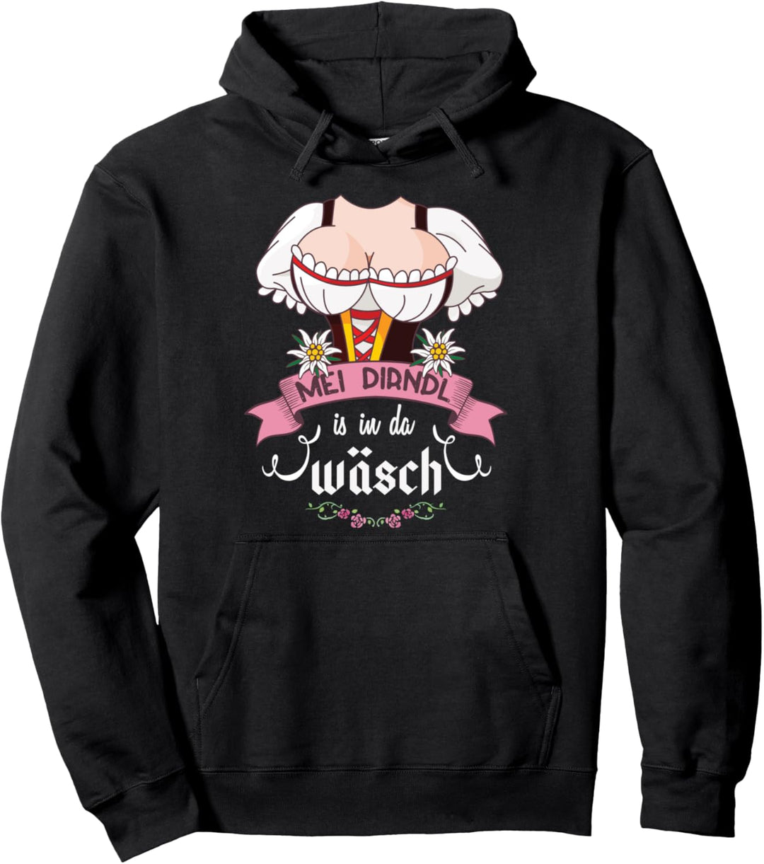 Lustige Oktoberfest Sprüche Dirndl Kostüm Geschenk Pullover Hoodie