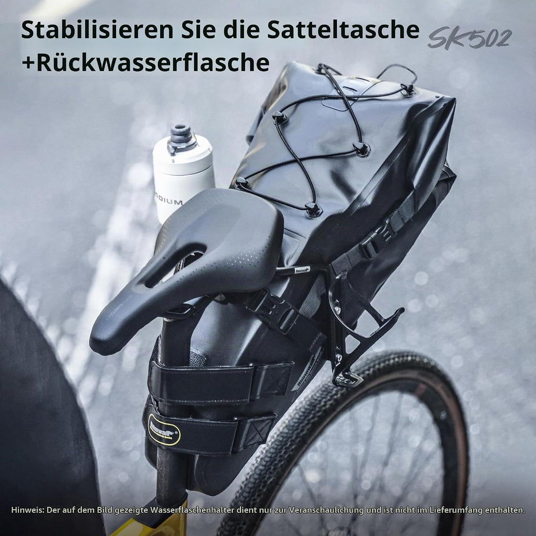 Rhinowalk Fahrrad Satteltasche Stabilisator Stütze für Satteltasche Anti Schütteln Schwarz, Schwarz