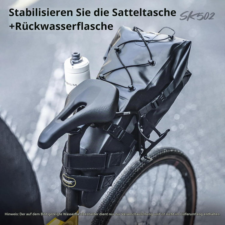 Rhinowalk Fahrrad Satteltasche Stabilisator Stütze für Satteltasche Anti Schütteln Schwarz, Schwarz
