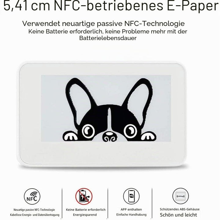 IBest 2.13inch Passive NFC-Powered e-Paper Black/White e-Ink Display, No Battery Required, Wireless