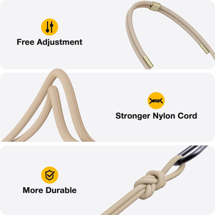 GOODVISH Handykette für iPhone 16 Hülle mit Band (6.1") | Kameraschutz und Bildschirmschutz | | Neck