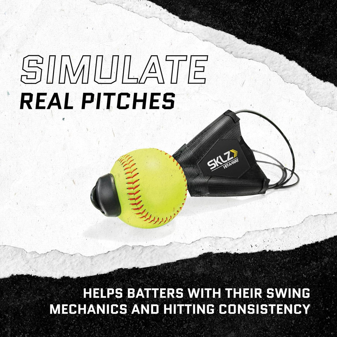 SKLZ - Hit-A-Way Softball schwarz / gelb, schwarz / gelb