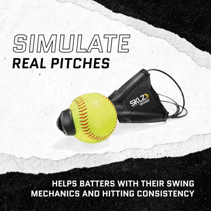 SKLZ - Hit-A-Way Softball schwarz / gelb, schwarz / gelb