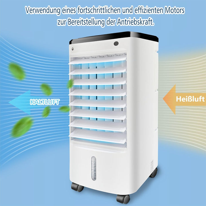 Kaltluftventilator Turmventilator Ventilatorkombigerät Säulenventilator Unterstützt Fernbedienung 12