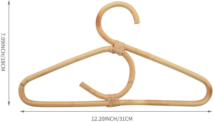 4 Stück Rattan Kleider Bügel Nordischer Kinder Bekleidung Organizer Rack Kinder Kleider Bügel Kinder