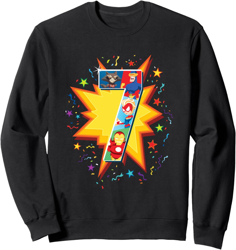 Marvel Super Heroes 7th Birthday Graphic Sweatshirt