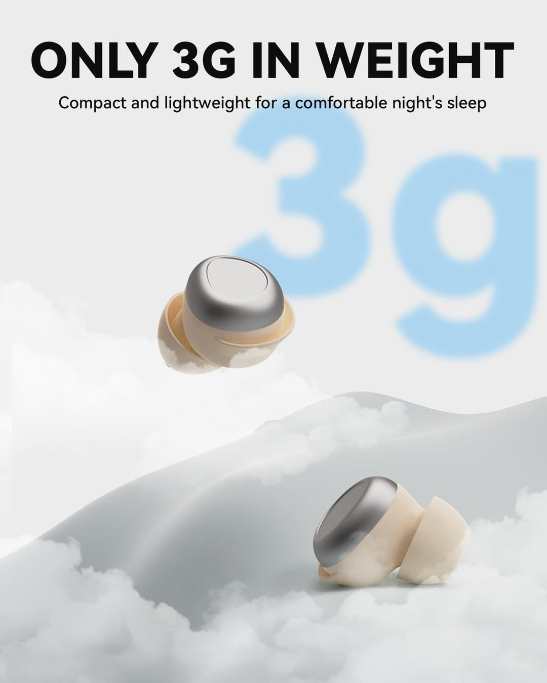 ANSTEN Schlafkopfhörer Bluetooth 5.4, Noise Cancelling Kopfhoerer | In Ear, Sleepbuds Schlafkopfhöre