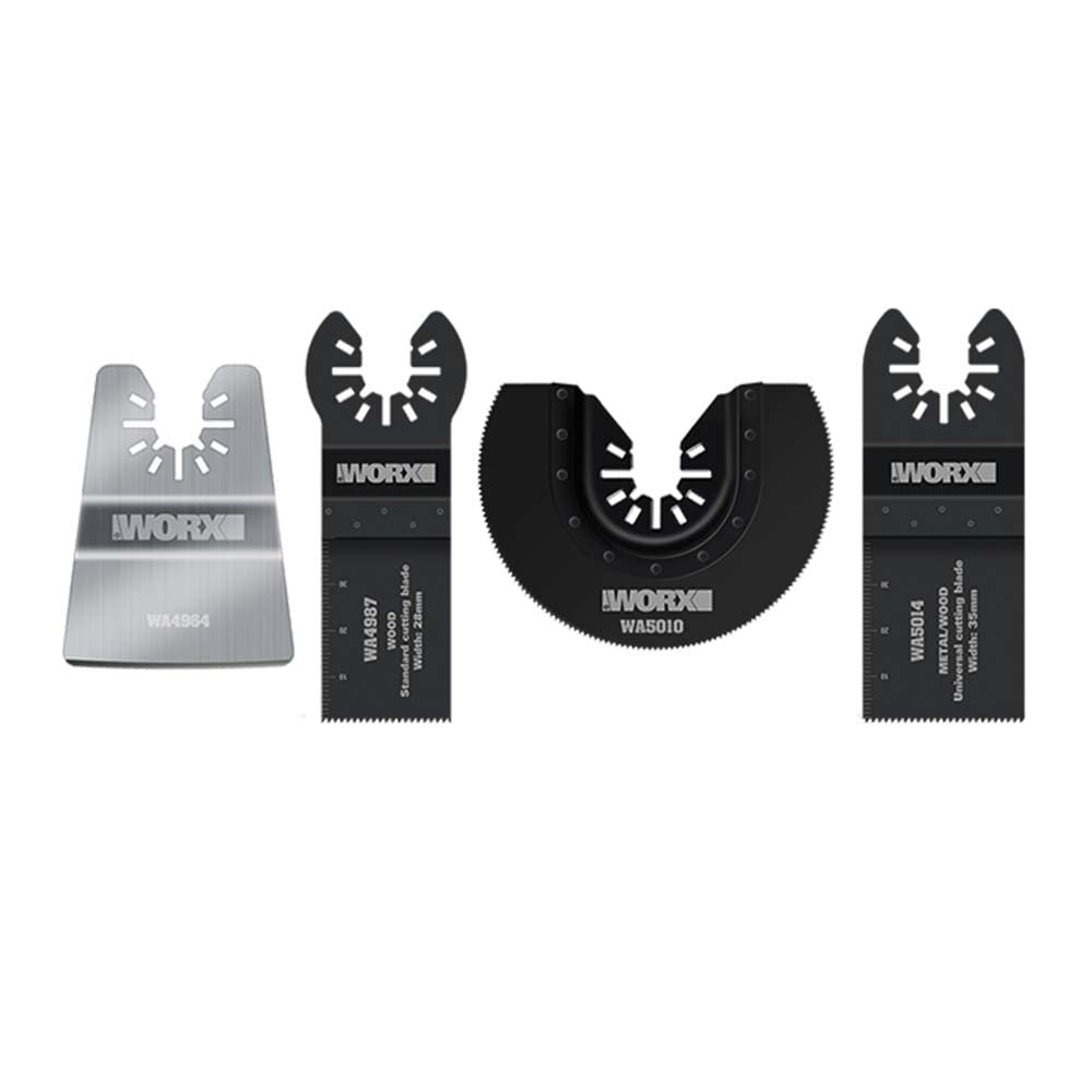 POMPES GRUNDFOS DISTRIBUTION Worx Wa5092 Multifunktionswerkzeug-Set, 4-teilig