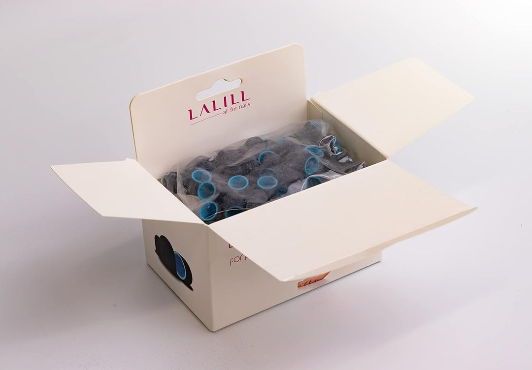 LALILL Schleifkappen LUX 50 Stück – Grafit Fräskappen für Nagelfräser – Maniküre, Pediküre & Podolog