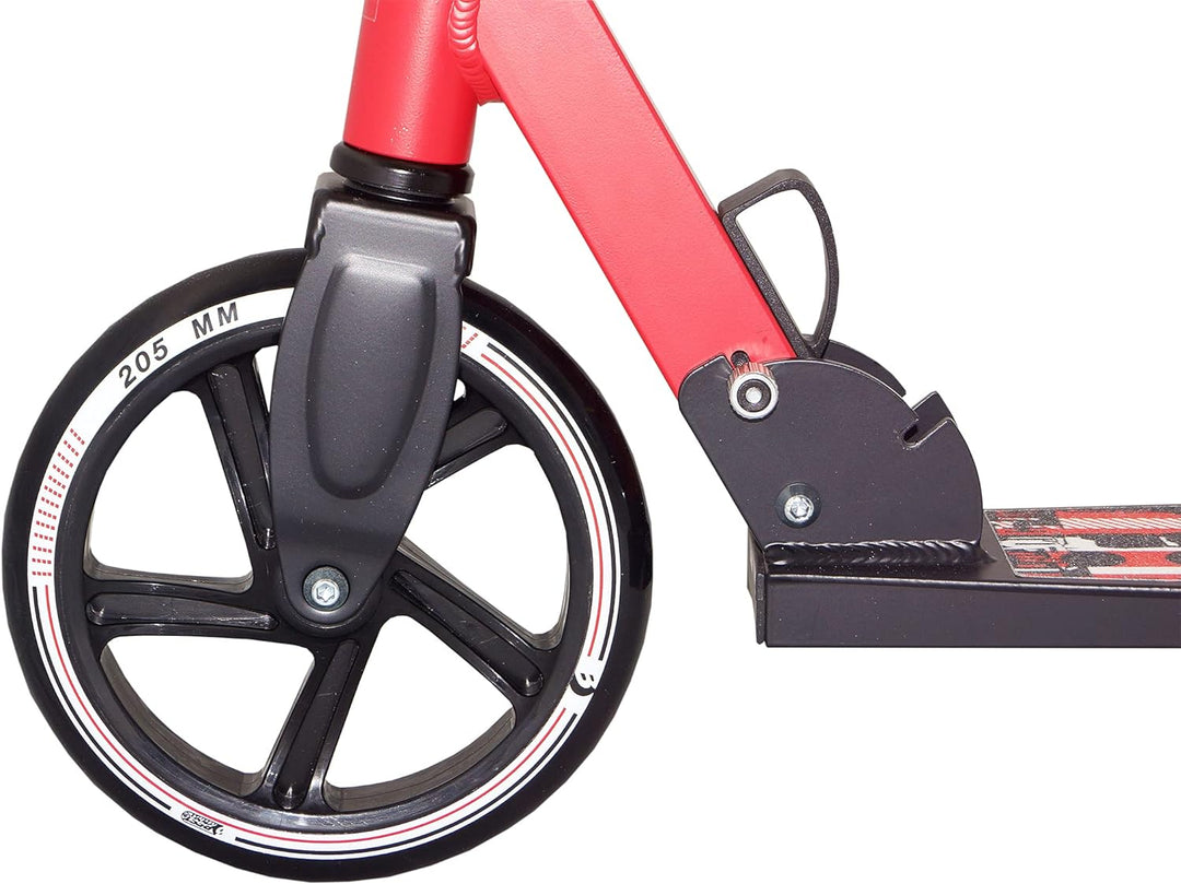 Best Sporting Scooter 205er Rolle, City-Roller mit grosser Trittfläche, Klapp-Ständer und Schaumstof