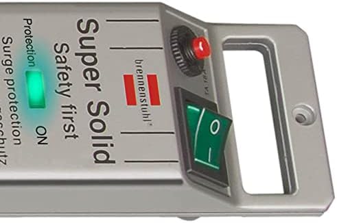 Brennenstuhl Steckerleiste Super-Solid 2,5 m H05VV-F 3G1,5 mit Überspannungsschutz, 13500 A, französ